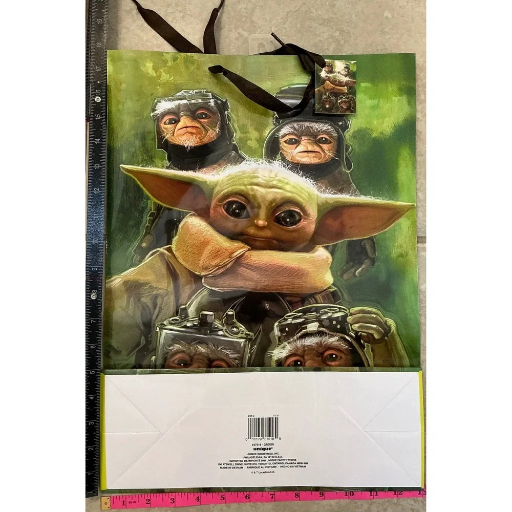 Star Wars Grogu Baby Yoda Gift Bag Large The Mandalorian Anzellans Unique 37518